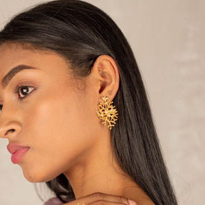 Arete mujer dorado