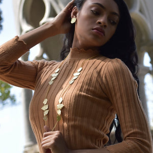 Set mujer dorado
