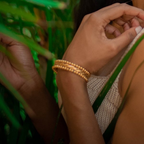 pulsera mujer dorada