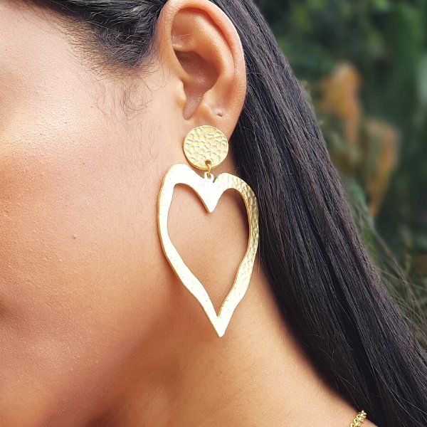 Arete mujer dorado 